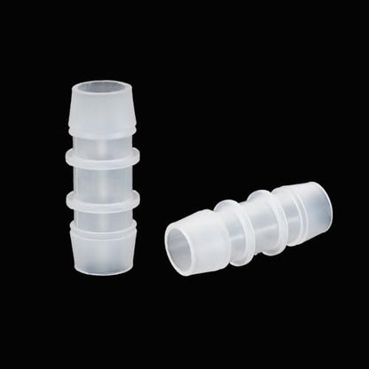 PATIKIL 5/8" x 5/8" Plastic Hose Barb Fitting, 5 Pcs Thru-Bulk Pipe Connectors Barbed Splicer Mender Joint Adapter Union for Aquarium Fuel Gas Liquid Air - size: 5/8" x 5/8"
