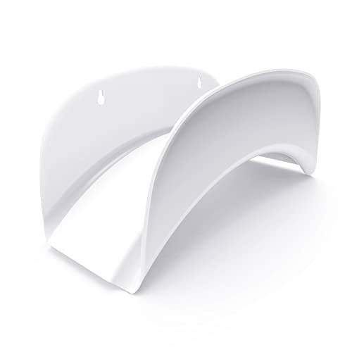 Gardzen Steel Wall-Mounted Heavy Duty White Hose Bracket, Car Hose Holder, Carrier, Support for Garden Hose Hanger - size: White - 1 Pack
