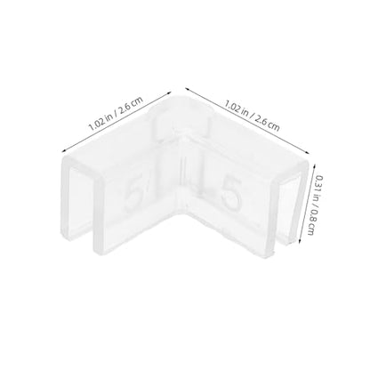 10pcs Soft Corner Protectors for Fish Tank Furniture Edges Bumpers Easy Installation for Safety and Childproofing Transparent Shaped Design