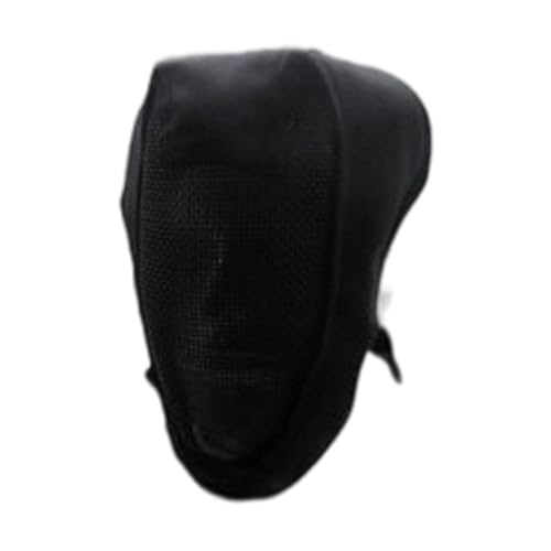 Breathable Total Faces Cover with Reinforced Steel Net Fencing Guard for Improved During Athletic Competition Strong Strength Fencing Guard - color: Black