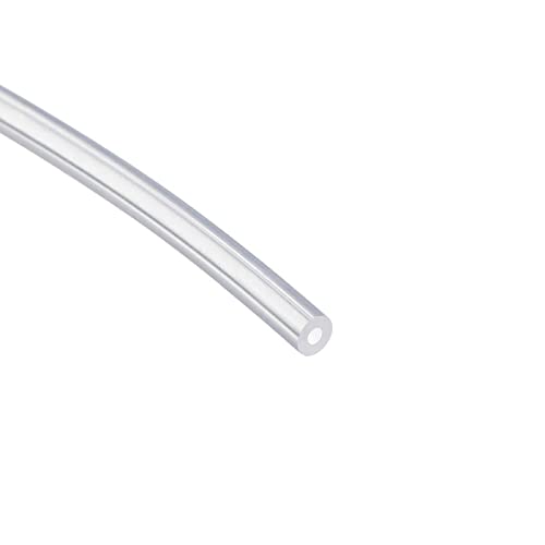 Silicone Tubing 1/8'(3mm) ID x 3/16'(5mm) OD 10ft(3m) Length Silicone Rubber Tube Air Hose for Gas Liquid Pump Transfer Clear - size: 3/16' x 1/8' x 10ft