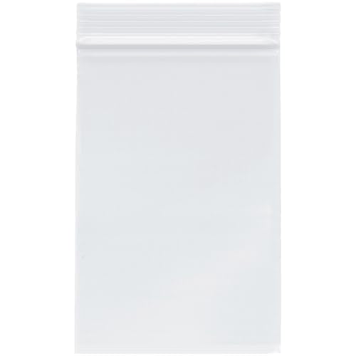 Plymor 4 x 6 inch, 4 Mil Zipper Reclosable Bags (Case of 1,000) | Heavy-duty plastic for hardware, crafts, beads, jewelry, cosmetics, candy, snacks & small parts - size: 4" x 6" (1,000 Count)
