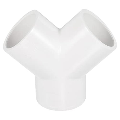 PATIKIL 32mm PVC Pipe Fittings, 1 Pack 3 Way Y Shape Water Tubing Joint Connectors Adapters Union for Garden Irrigation Home Aquarium - size: 32mm