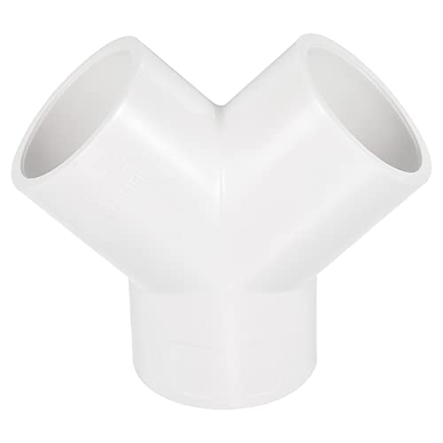 PATIKIL 32mm PVC Pipe Fittings, 1 Pack 3 Way Y Shape Water Tubing Joint Connectors Adapters Union for Garden Irrigation Home Aquarium - size: 32mm