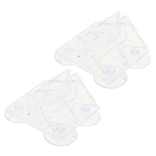 VANZACK 2pcs Fish Tank Isolation Cup Clips Acrylic Aquarium Divider Clamps for Separating Fish and Preventing Easy to Use