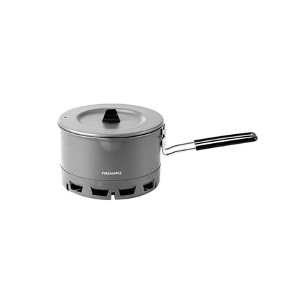 Fire-Maple Petrel Ultralight Camping Pot, Foldable Handle, 800ml | 30% Faster Boil, Heatproof & Locking Handle, Hard Anodized Aluminum, Compatible with 3 & 4 Prongs Stove, 188g