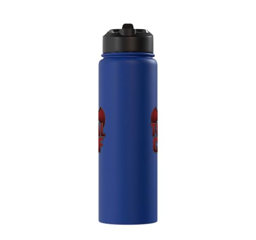 The Tribal Chief Combat Sports Funny Mma Wrestling Stainless Steel Insulated Water Bottle - color: Royal Blue