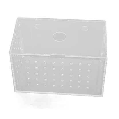 Fish Breeder Box, Aquarium Fish Breeding Box, High Transparency Acrylic Hatchery Incubator Tank with Suction Cups, Isolation Breeding Box for Baby Fishes Shrimp Clownfish, Easy to (14 * 8 * 9CM) - size: 14*8*9CM