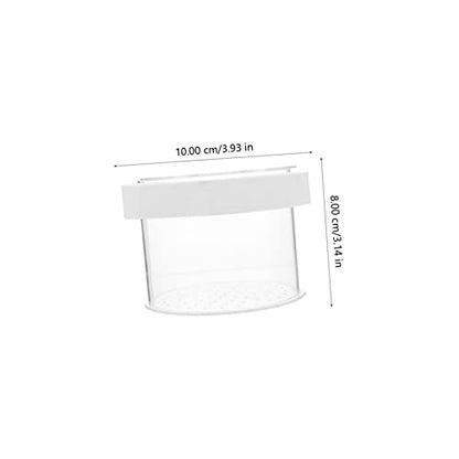 Kisangel Floating Fish Isolation Box Acrylic Breeding Tank for Small Fish Durable and Reliable Aquarium Divider Design for Easy Observation and Fry Care - color: Transparent
