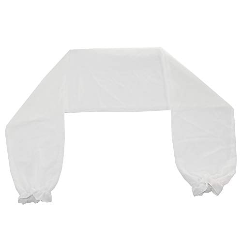 Sunscreen Long sleeves shawl UV Protection Sleeves Shawl Arm Sleeves for Women Golfing Riding Outdoor Activities - color: A-white