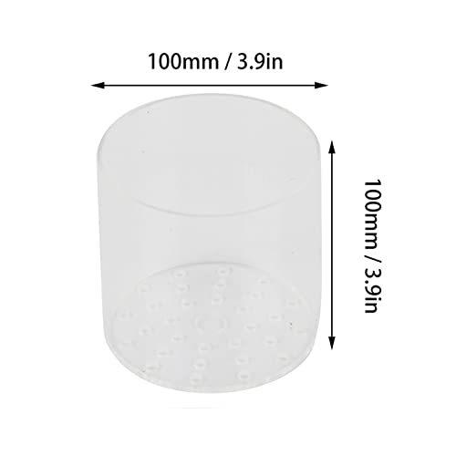 Acrylic Transparent Feeder Cover Anti Feeding Shrimp for Aquarium Fish Tank (100mm) - size: 100mm