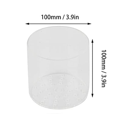 Acrylic Transparent Feeder Cover Anti Feeding Shrimp for Aquarium Fish Tank (100mm) - size: 100mm