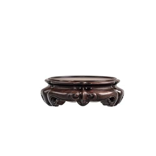 Bonsai Stand Solid Wood Solid Round Base Vase Buddha Statue Teapot Base Incense Burner Fish Tank Base Wooden Bracket Pad Wooden Pot Base