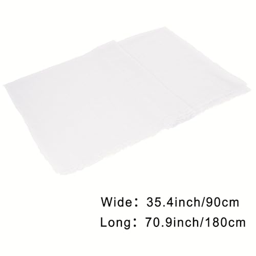 Nydotd Women Summer Cotton Linen Scarf Crinkle Long Beach Shawl Wrap hijab with Fringe - color: Cream White