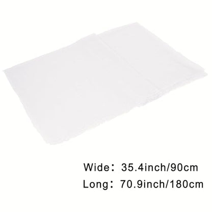 Nydotd Women Summer Cotton Linen Scarf Crinkle Long Beach Shawl Wrap hijab with Fringe - color: Cream White