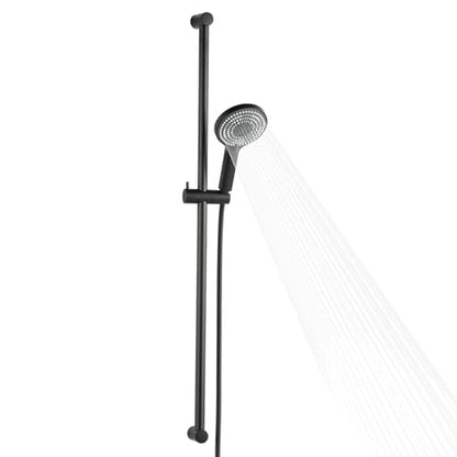 OFFO 6-Spray High Pressure Handheld Shower Head Combo with Adjustable 40 in Slide Bar and 60 in Stainless Steel Hose, Matte Black - color: Matte Black, style: 40" Slide Bar & 60" Hose