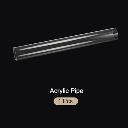 18" Clear Plastic Rigid Pipe 51mm ID x 55mm OD (2" ID x 2.2" OD) Acrylic Round Tubing, [for Plumbing, Hydraulics, Aquarium] - size: 2" x 2.2"