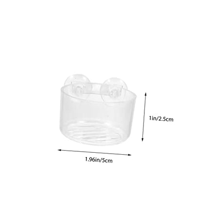 ERINGOGO 4pcs Acrylic Fish Feeding Cup Set Shrimp Feeder for Aquarium Feeding Tool for Red and Line