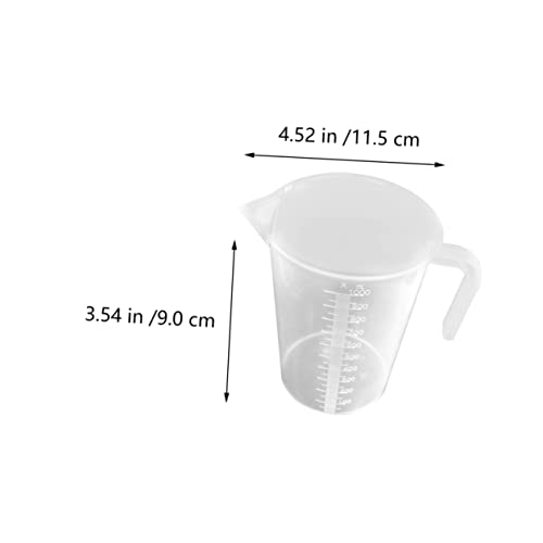Garneck 2pcs Fish Tank Measuring Cup Thickened Aquarium Water Changing Tool Scale for Feeding and Cleaning Aquariums