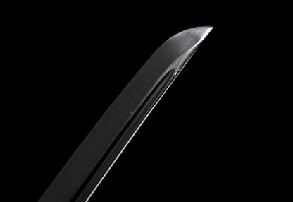 41 in All Black Japanese Samurai Katana Sword Functional Damascus Folded Steel