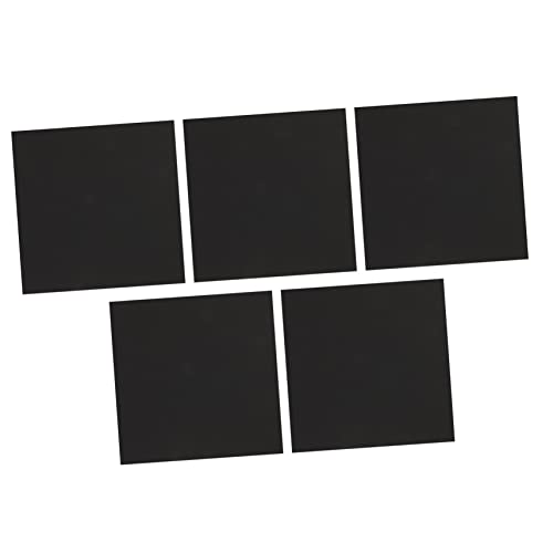 Totority 5pcs Aquarium Insulation Pad Non-Skid Shock-Absorbing Fish Tank Cushion Thickened Black Pad for Leveling and Heat Resistance Under Tank Mat
