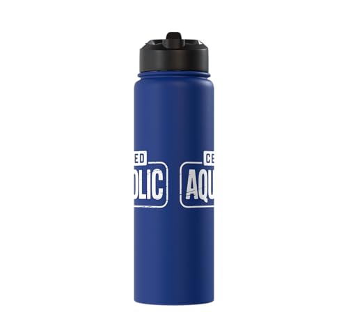 Aquarium Lover Fishkeeping Aquascape Aquarist Stainless Steel Insulated Water Bottle - color: Royal Blue