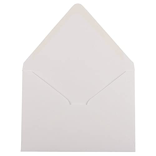 JAM PAPER A7 Invitation Envelopes with Euro Flap - 5 1/4 x 7 1/4 - White - 50/Pack - color: White Euro Flap, size: A7