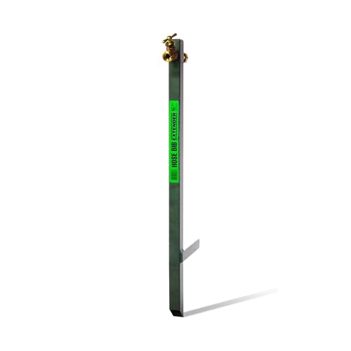 Yard Butler IHBE-6 Garden Hose Bib Extender - Durable Hose Stand for Keeping It Elevated - Convenient Garden Accessory - Rust-Resistant - Anti-Kink Design - Easy Installation