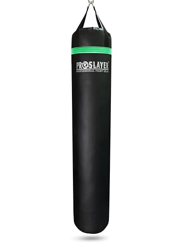 6ft Tall 150lb Muay Thai Kickboxing Boxing MMA Heavy Bag UNFILLED - Made in USA - color: Black/Light Green