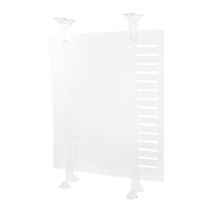Hemoton Fish Tank Divider Acrylic Isolation Board with Suction Cups 35x30cm Aquarium Partition for Fish Shrimp Separation