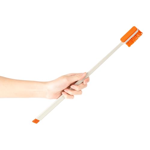 Small Fish Tank Cleaner Brush, Algae Scraper for Aquarium, Glass Aquarium Cleaning Tool, Fish Tank Cleaner Adapted for Glass and Acrylic Aquariums (Longer) - color: Orange Longer