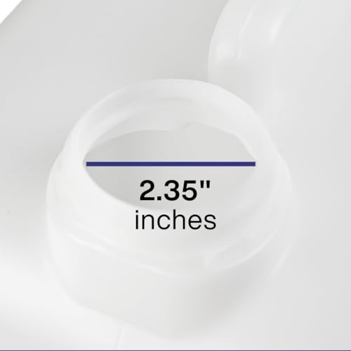 FastRack 5 Gallon Hedpak with Cap | BPA-free, Food-Grade, and Leak-Proof | White Water Container | Ideal for brewing, fermentation, or storage - size: 640 Ounces