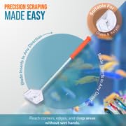 FL!PPER Platinum Aquarium Hand Scraper for Glass and Acrylic Tanks - 18" - size: 1 Count (Pack of 1)