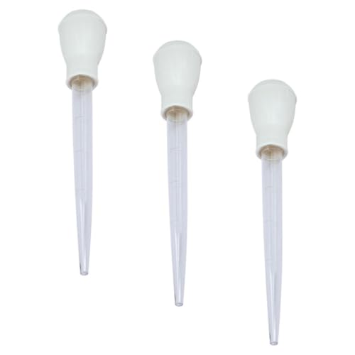 FOMIYES 3pcs Aquarium Clean Pipettes Water Changer for Small Fish Tank Plastic Dropper with Scale for Cleaning Fish Tanks and Removing Waste