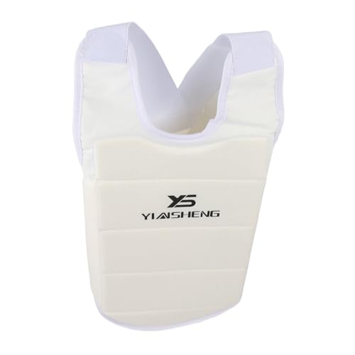 Karate Chest Guard, Unisex Highly Elastic Taekwondo Chest Guard Boxing Breast Protector Vest for Adult Child(M)