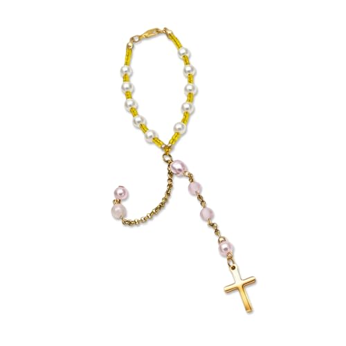 Car Rosary for Rearview Mirror Hanging,Car Mirror Hanging Accessories Charms for Rear View Mirror Catholic Religious Gifts for Women (A) - size: A