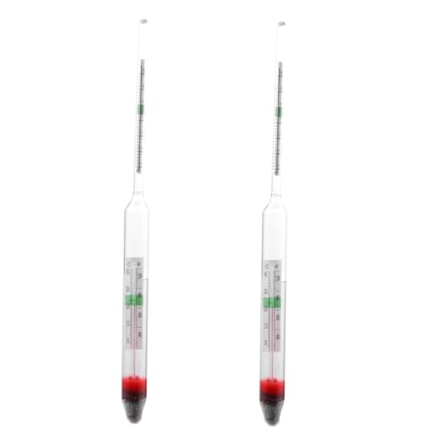 COLLBATH 2pcs Fish Tank Meter Aquarium Hydrometer Glass Floating Areometer for Big Fish Tank Water Testing