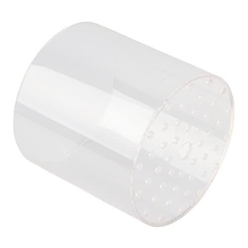 Acrylic Transparent Feeder Cover, Aquarium Feeding to Prevent Fish and Shrimp from Stealing Food, for Reproduction and Safe Feeding in Fish Tank (120mm) - size: 120mm