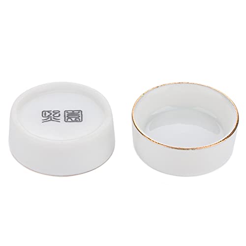 DQITJ Pet Feeder, 6 Pcs Ceramic Water Bowl for Hermit Crab, Small Size, Non-Porous, Anti-Turnover, Suitable for Multiple Pets