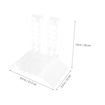 Hanging Reptile Basking Platform Acrylic Turtle Terrace for Aquatic Tanks Multi-Functional Climbing Shelf for Turtles and Reptiles Easy to Install Aquarium Decor
