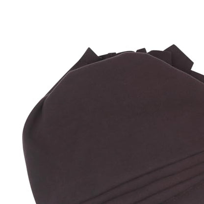 Suillty Women's Pre-Tied Muslim Hijab Bonnet Pleated Ruffle Turban Chemo Cap Underscarf Islamic Headwear - color: Coffee