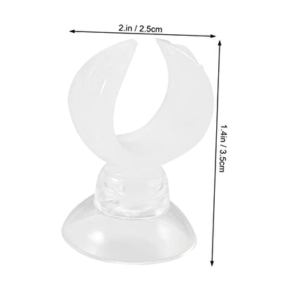 BESPORTBLE 4pcs Aquarium Suction Cup Clamp Clips Feeder Tube Holder for Air Tubing Organize Your Tank