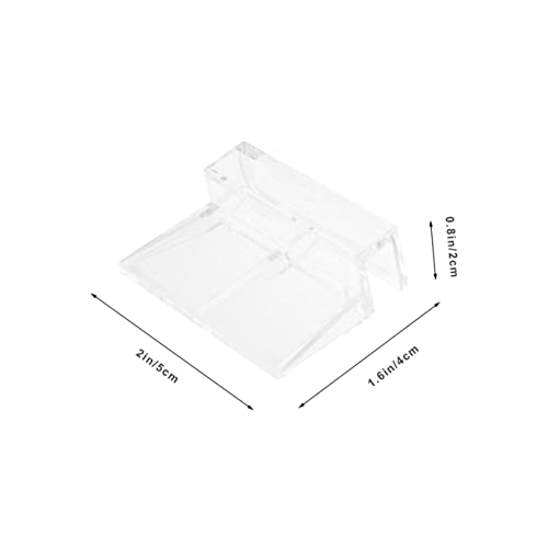 MERRYHAPY 16Pcs Acrylic Aquarium Lid Support Racks Fish Tank Cover Holders Durable and Easy to Install for Preventing Fish from Jumping