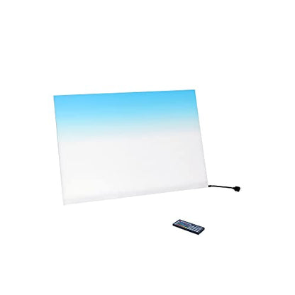 Aquarium Backlight Screen-Fish Tank Background Light,for Rimless Aquarium,Ultra-Thin 6mm Gradient Colors Panel.RGB Series. - size: 35.4W×17.7H in(90x45cm)RGB