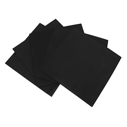 VANZACK 5pcs Fish Tank Insulation Mat Non-Skid and Shockproof Pad for Aquariums Black Non- Absorption Mat for Heat Preservation and Pet Safety