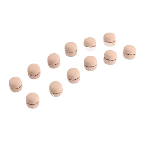12pcs Magnetic Buttons For Clothing,hijab Magnetic Pins Multi-Purpose Pinless Fasteners For Muslim Wedding Gift Women - color: B-khaki