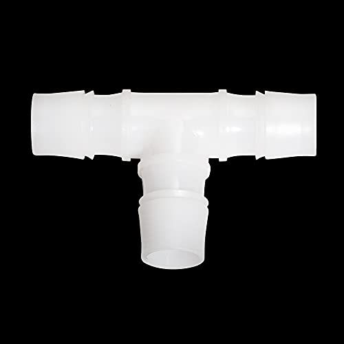 Feelers 1" Plastic Hose Barb Tee Fitting 10 Pack, Equal Barbed T-Shaped 3-Way Connector, Tube Splicer Union Adapter for Air Line, Fuel Line, Water Hose - size: 1 Inch, style: 10pcs-T Shaped