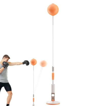 Punching Bag with Stand - Reflex Punching Bag - Freestanding Punching Ball | Speed Bag with Stand | Boxing Gear Trainer Punching Ball | Hand-Eye Coordination Workout Kit | Boxing Bag for Teen Adult - size: 154cm