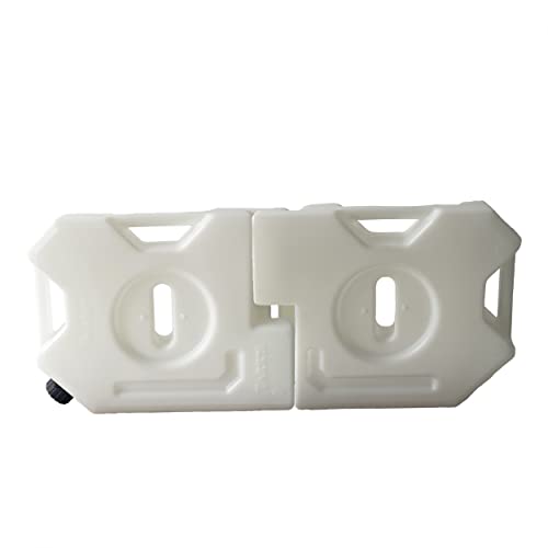 2-Gallon Water Container, White Water Can for Vehicles, Portable Water Tank (2 pcs) - size: 2 pcs