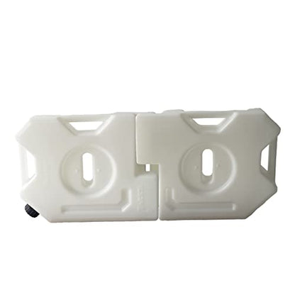 2-Gallon Water Container, White Water Can for Vehicles, Portable Water Tank (2 pcs) - size: 2 pcs